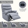 Hzlagm Everglade 30.2 in. W Technical Leather Upholstered 3 Position Manual Standard Recliner - 3 of 4