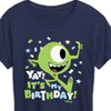 Women's - Disney - Mike Yay It's My Birthday Short Sleeve Graphic T-Shirt - 2 of 4