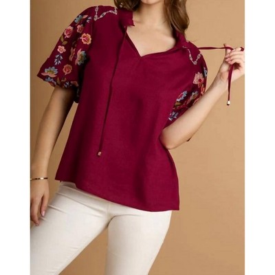 Women's Embroidered Top - umgee