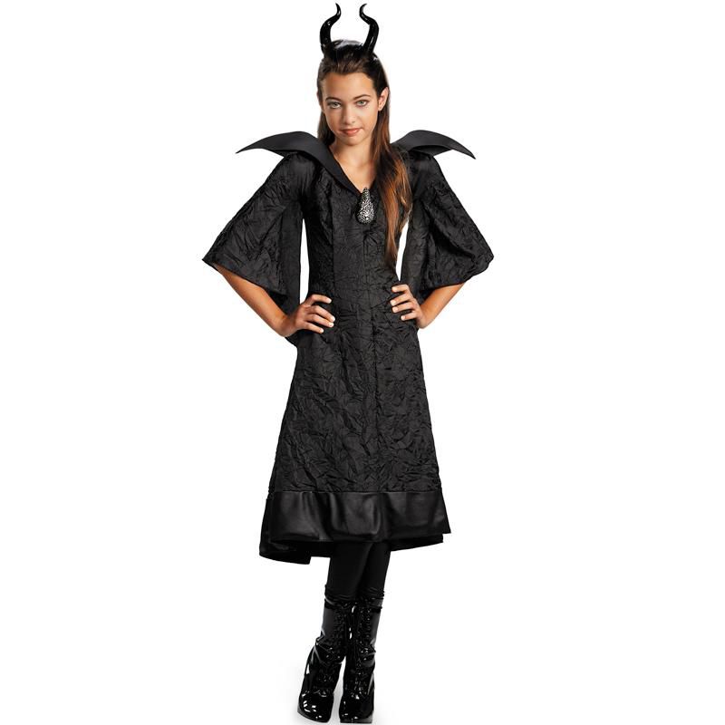 Maleficent Maleficent Black Gown Classic Child Costume, Large (10-12), 1 of 2