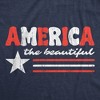 Womens Funny T Shirts America The Beautiful Sarcastic Patriotic Graphic Novelty Tee For Ladies - Crazy Dog Women's T Shirt - 2 of 4