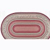 Earth Rugs Oval Patch Tread – Cranberries Braided Jute Rug, 5'x8', Rustic Country Harvest Accent - 3 of 3