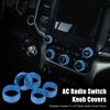 Unique Bargains Air Conditioner AC Radio Switch Decor Knob Cover for Dodge for Ram 1500 2018 2019 2020 5 Pcs - 2 of 4