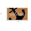 HomeRoots 24" X 36" Natural and Black Coir Anchor Welcome Outdoor Door Mat - 3 of 3