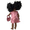 Doll Clothes Superstore Pink Coat Dress Purse Fits 18 Inch Girl Dolls Like American Girl Our Generation My Life Dolls - 4 of 4