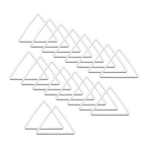 Unique Bargains Jewelry Handmade Triangle Earrings Beading Hoop 30 Pcs - 1 of 4