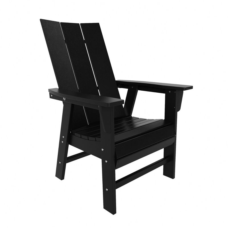 WestinTrends Outdoor Patio Modern Adirondack Dining Chair Weather Resistant, 3 of 4