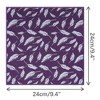 INSPIRE CHIC Men's Feather Pattern Pocket Square with Embroidered Edge - 2 of 4