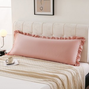 Velvet Ruffle Pillowcases – Luxurious Soft Velvet Pillow Covers with Elegant Fringe, Pocket Closure, Queen/King/Body Options - 1 of 4