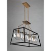 Artcraft Lighting Bridgetown 4 - Light Chandelier in  Black/Harvest Brass - 2 of 4