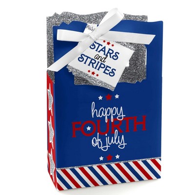 Big Dot of Happiness 4th of July - Independence Day Party Favor Boxes - Set of 12