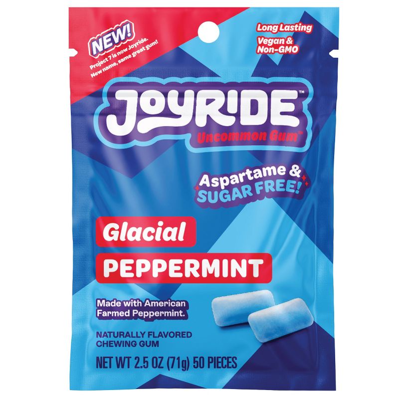 Project 7 Joyride Glacier Peppermint 50pc Pouch - 2.5oz, 1 of 2