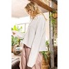Women's Oversize Polo Long Sleeve Solid Top - BUCKETLIST - 2 of 3