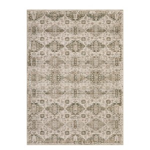 Washable Neutral Area Rugs Vintage Floral Retro Boho Geometric Carpet for Living Room Bedroom Dining Room Nursery Kids Room Hallway Entryway - 1 of 4