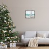 Stupell Industries Snowy Christmas Tree on Beach Floating Frame Canvas Art, Gray, 21" x 17" - 3 of 4