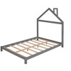 Whisen Twin Size Wood Platform Bed with House-shaped Headboard - 4 of 4