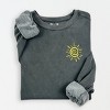 Simply Sage Market Embroidered Summer Sun Lightweight Garment Dyed Sweatshirt - 2 of 4