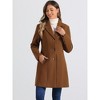 INSPIRE CHIC Women's Single Breasted Notched Lapel Long Winter Coats - 3 of 4