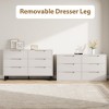 6 Dresser for Bedroom, 47.2" Wide Dresser, Freestanding Vertical Drawer Cabinet with Storage, Wooden Closet Storage Chest - 4 of 4
