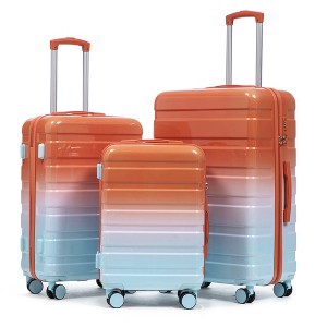 MAYEERTY 3-Piece Luggage Set (20"/24"/28") - PP Spinner Wheels, Carry-On, Matching Color, Combination Lock - 1 of 4