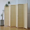 Sevobal Partitions and Room Dividers 6-Panel Wood Foldable Design Folding Privacy Screens for Office and Living, Off-white, 78.74"*4.80"*66.93" - 4 of 4