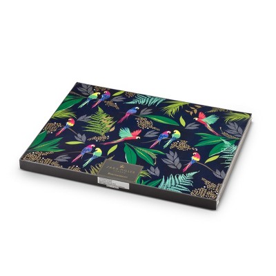 Sara Miller Parrot Print Cork-Backed Placemats Set of 4