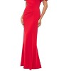 Women's Scuba Crepe Off Shoulder Ruffle Sleeve Gown - Xscape 12 - 2 of 3