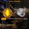 Itopfox 100ft Outdoor String Lights Waterproof Connectable Dimmable with 62 LED Shatterproof Bulb UL Listed G40 Globe Patio Lights for Backyard Porch - 3 of 4