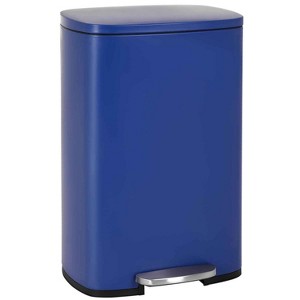 FDW 13.2 Gallon(50L) Trash Can, Fingerprint Proof Stainless Steel Kitchen Garbage Can with Removable Inner Bucket and Hinged Lids - 1 of 4