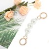Unique Bargains Durable Faux Pearl Bag Extender Chain Light Gold Tone White 1 Pc - 4 of 4