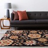 Hauteloom Heaters Black Floral Wool Carpet - 2 of 4