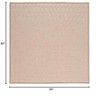 Colonial Mills Outdoor Houndstooth Tweed Braided Rug, Cuban Sand 5' square, Square Shape - 2 of 3