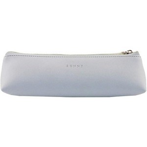 Fmeida Pencil Bag Pen Case Cosmetic Pen Pencil Stationery Pouch Bag Case/PU Leather Small Pencil Apricot - 1 of 4