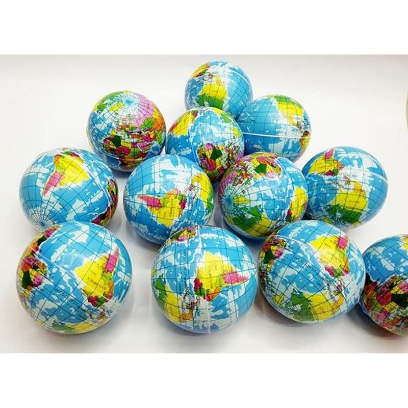 Link Ready! Set! Play! Pack Of 24 Mini Planet Earth Soft Foam Stress Reliever Balls, Fidget Toy For Kids & Adults, 2 of 10