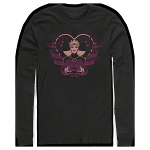 Men's Snow White and the Seven Dwarves Evil Queen Your Heart Belongs To Me Long Sleeve Shirt - 1 of 4