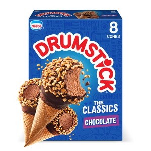 Drumstick Chocolate Round Top Frozen Dessert - 36.8 fl oz/8ct - 1 of 4