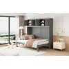 Queen Size Murphy Bed with Top Cabinets for Bedroom or Apartment - 4 of 4