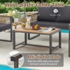 EROMMY 4pcs Modern Metal Patio Furniture Set, All-Weather Outdoor Conversation Set with Removable Washable Cushions & PE Woven Rattan - 4 of 4