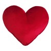 16"x16" Velvet Floral Heart Shaped Dimensional Decorative Square Throw Pillow - Edie@Home: Luxurious Indoor Accent - 2 of 4