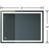 32x24 Inch LED Bathroom Vanity Mirror 3 Colors Dimmable Wall Mounted Makeup Mirror with Wall Switch Control Waterproof Anti-Fog Bathroom Mirror - 2 of 4