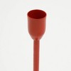 Gulches Floral Fusion Series Red Ceramic Tabletop Candle Holder 1 Pack - 4 of 4