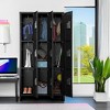 Aobabo Metal Lockers for Employees School Office Gym Home lockers Storage,9 Doors Lockers with 18 Hooks,Black, Assembly Required - 4 of 4