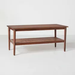 Wood & Cane Coffee Table Brown - Hearth & Hand™ with Magnolia
