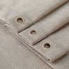 Flax Linen Like 240GSM Heavy Weight Fabric Shower Curtain for Bathroom - 2 of 4