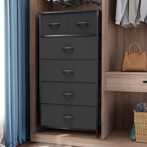 Crestlive Products 6-drawer Vertical Dresser Storage Tower with Sturdy Steel Frame, Wood Top, Easy Pull Fabric Bins - 1 of 4