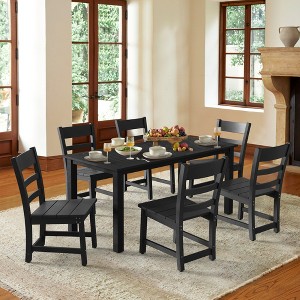 Arceso Armless HDPS Outdoor Dining Chairs, Weather-Resistant Patio Chairs, 350 lb Support, for Lawn, Garden, Backyard or Indoor Use - 1 of 4