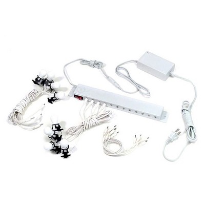 White and Black Electric Strip Lights for Building Accessories