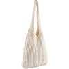 FATMOON Handmade Crochet Shoulder Bag for Women, Foldable and Lightweight Polyester Tote, Stylish & Practical Travel Purse - 4 of 4