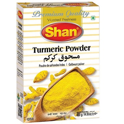 Shan Turmeric Powder 400 gms - Food / Masala / Dal (Pack of 1)
