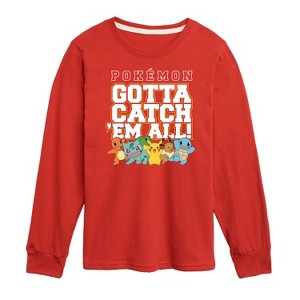 Boys' - Pokémon - Gotta Catch 'Em All Long Sleeve Graphic T-Shirt - 1 of 4